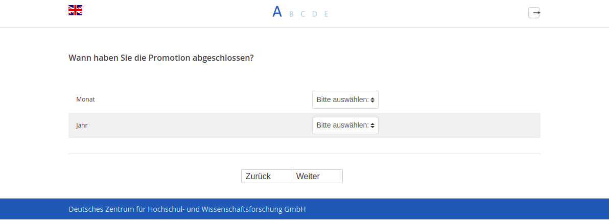 Wann haben Sie die Promotion abgeschlossen?