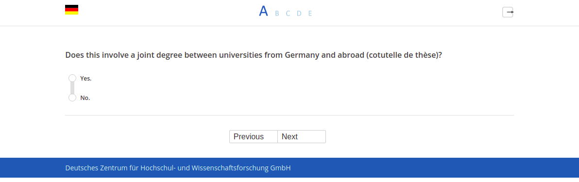 Does this involve a joint degree between universities from Germany and abroad (cotutelle de thèse)?
