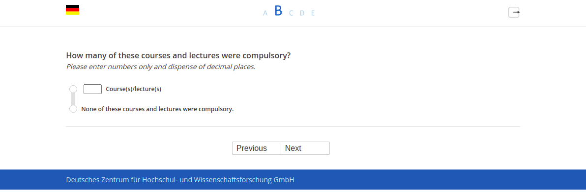 How many of these courses and lectures were compulsory?