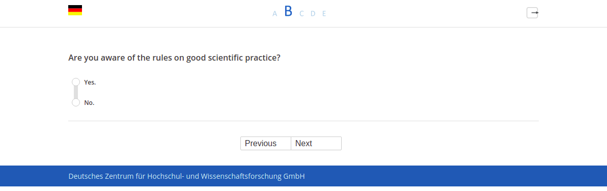 Are you aware of the rules on good scientific practice?