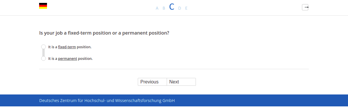 Is your job a fixed-term position or a permanent position?