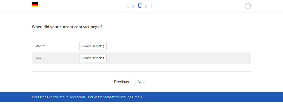 When did your current contract begin?