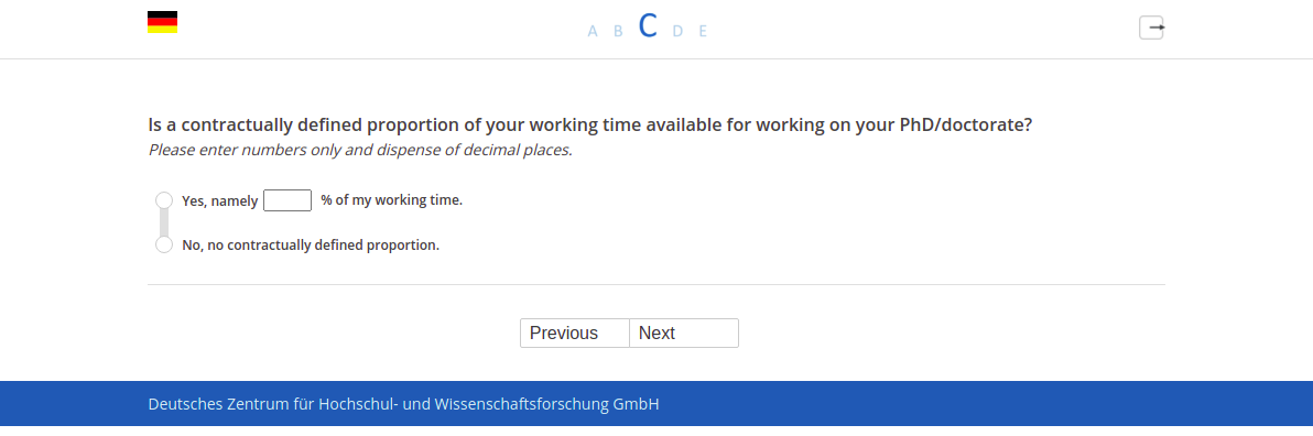 Is a contractually defined proportion of your working time available for working on your PhD/doctorate?