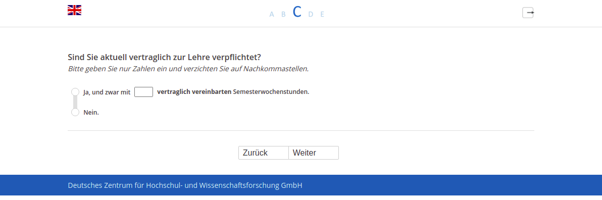 Sind Sie aktuell vertraglich zur Lehre verpflichtet?