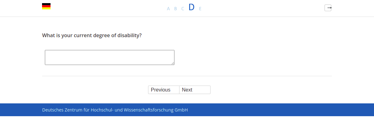 What is your current degree of disability?