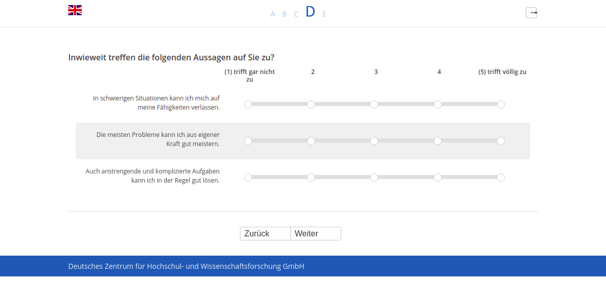 Inwieweit treffen die folgenden Aussagen auf Sie zu?
