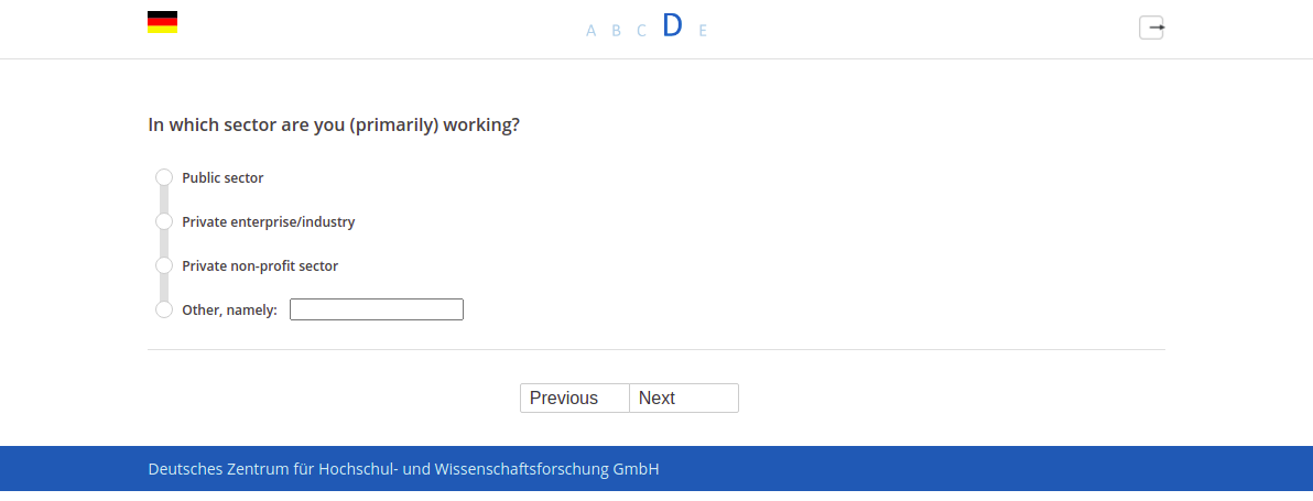 In which sector are you (primarily) working?