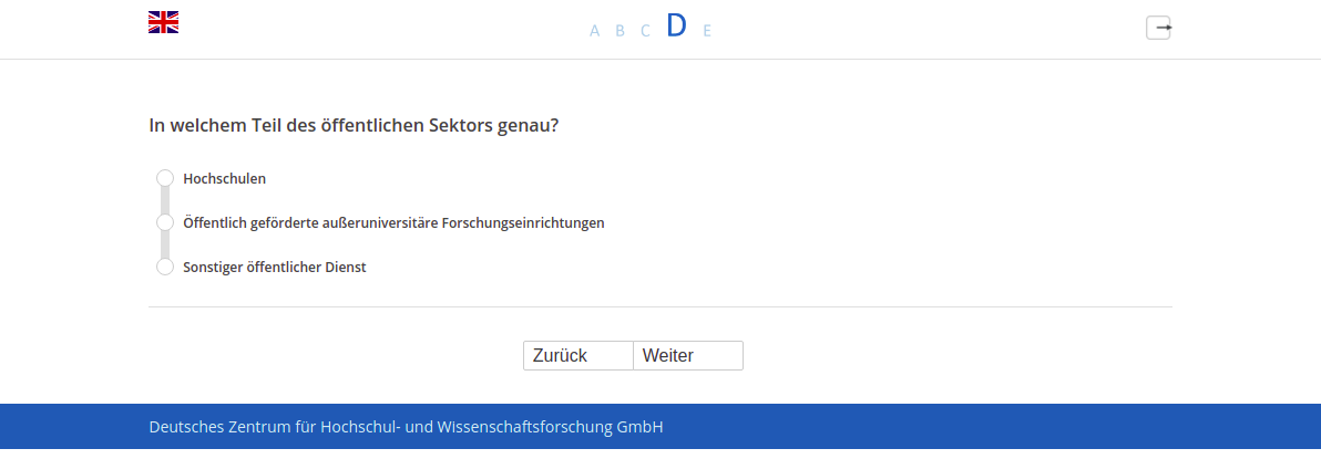 In welchem Teil des öffentlichen Sektors genau?
