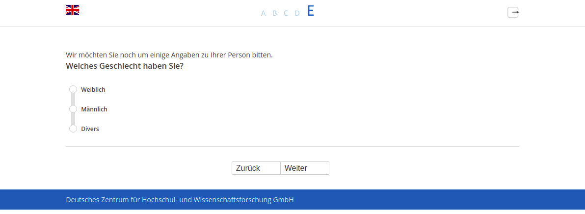 Welches Geschlecht haben Sie?
