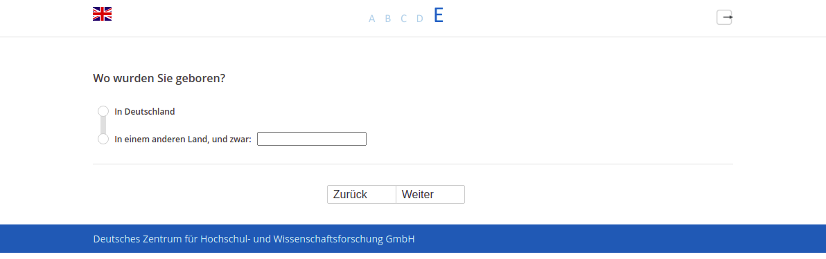 Wo wurden Sie geboren?