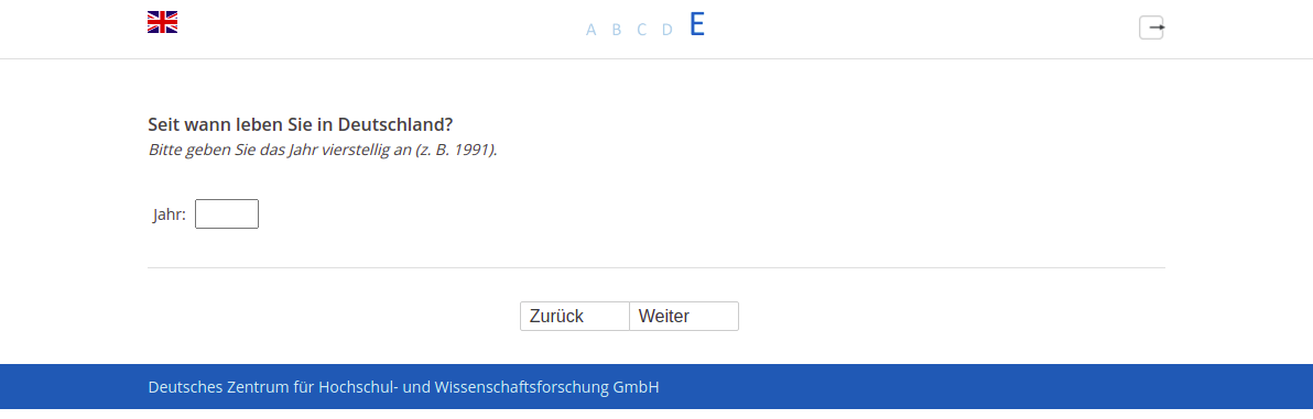 Seit wann leben Sie in Deutschland?
