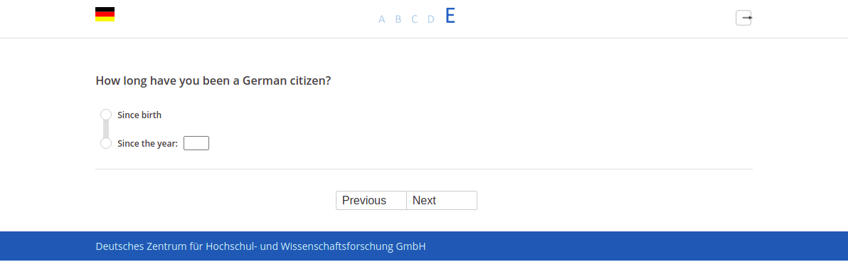 How long have you been a German citizen?