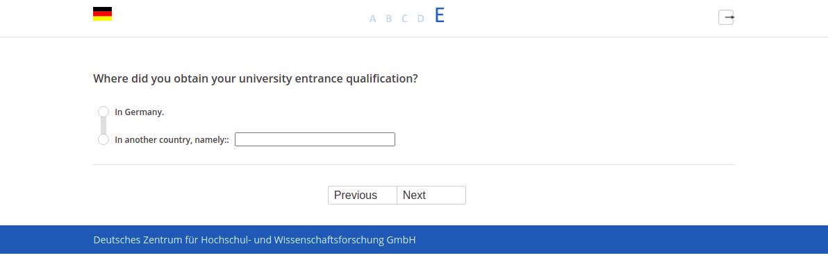 Where did you obtain your university entrance qualification?