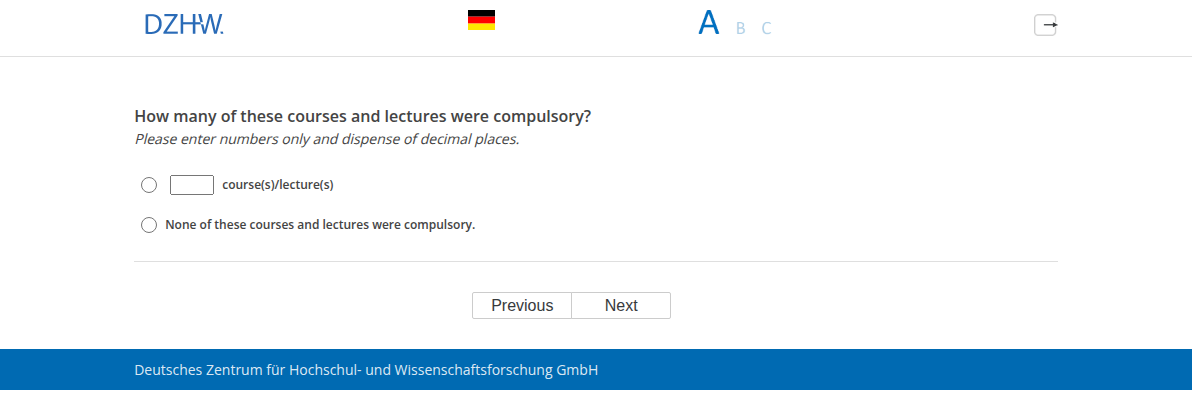 How many of these courses and lectures were compulsory?