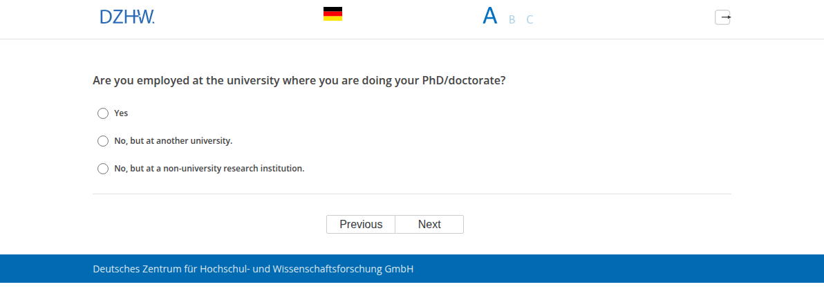 Are you employed at the university where you are doing your PhD/doctorate?
