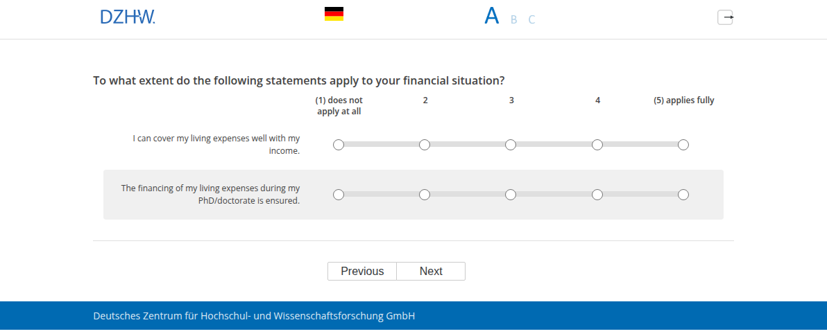 To what extent do the following statements apply to your financial situation?