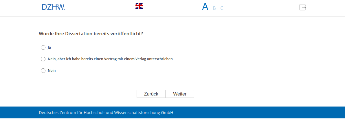 Wurde Ihre Dissertation bereits veröffentlicht?