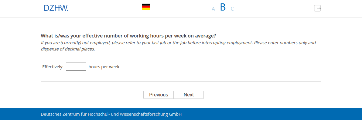 What is/was your effective number of working hours per week on average?