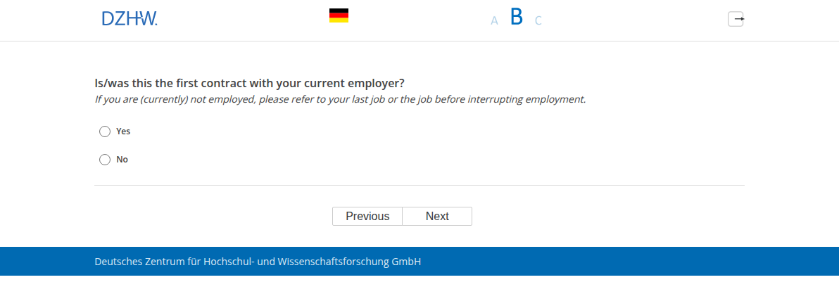 Is/was this the first contract with your current employer?
