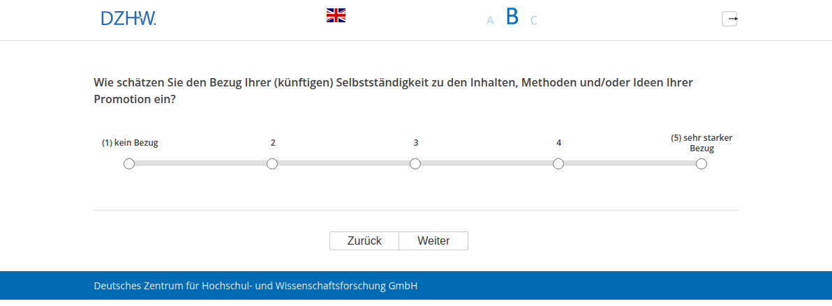 Wie schätzen Sie den Bezug Ihrer (künftigen) Selbstständigkeit zu den Inhalten, Methoden und/oder Ideen Ihrer Promotion ein?