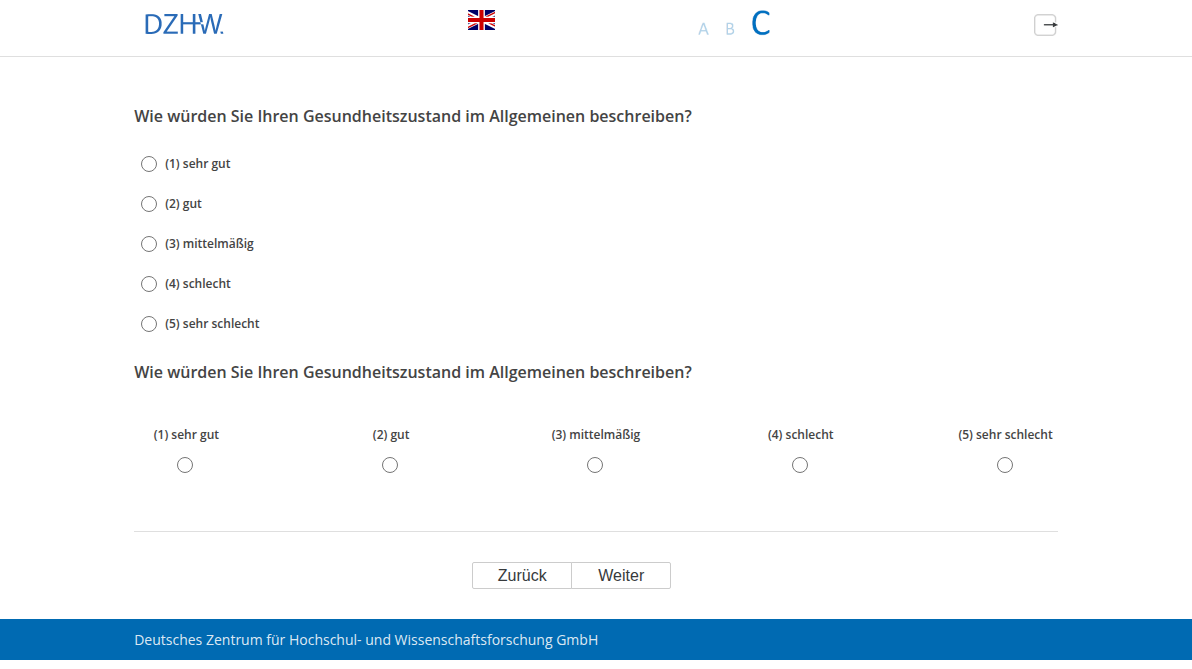 Wie würden Sie Ihren Gesundheitszustand im Allgemeinen beschreiben?