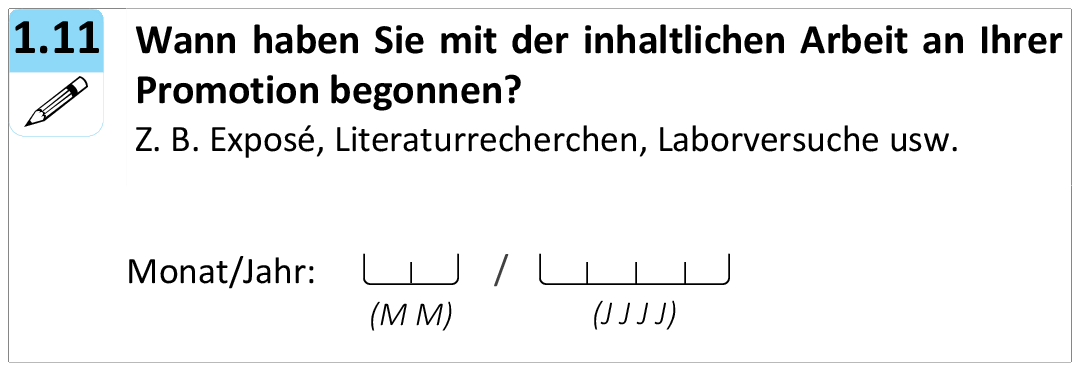 Wann haben Sie mit der inhaltlichen Arbeit an Ihrer Promotion begonnen?