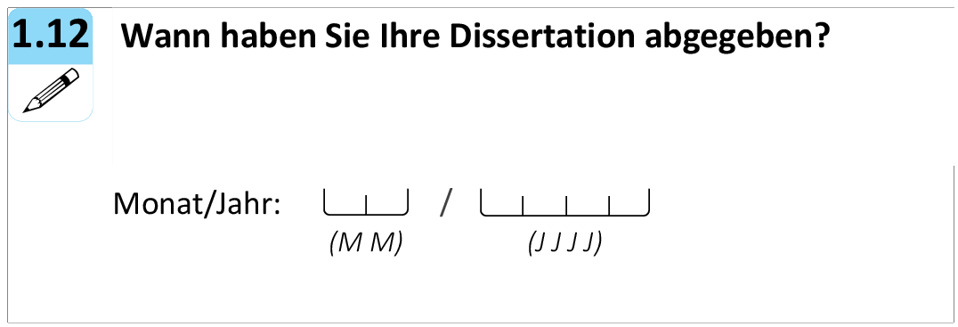 Wann haben Sie Ihre Dissertation abgegeben?