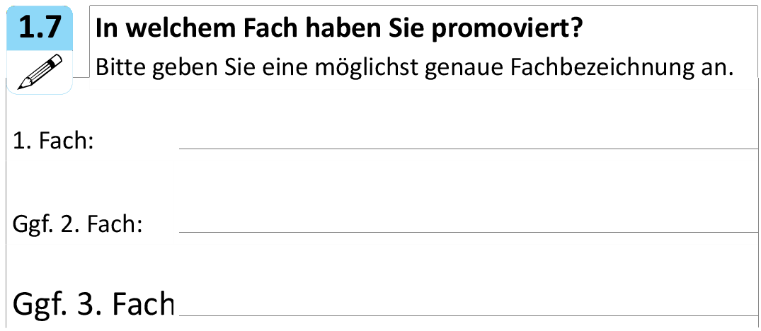 In welchem Fach haben Sie promoviert?