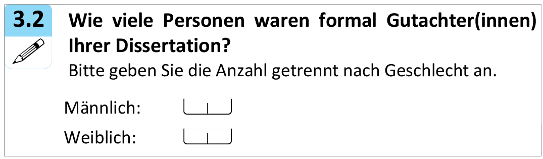 Wie viele Personen waren formal Gutachter(innen) Ihrer Dissertation?