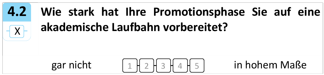 Wie stark hat Ihre Promotionsphase Sie auf eine akademische Laufbahn vorbereitet?