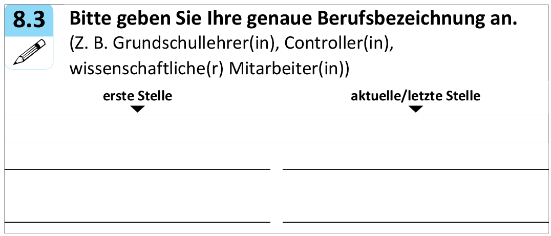 Bitte geben Sie Ihre genaue Berufsbezeichnung an.