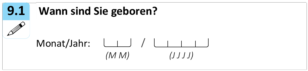 Wann sind Sie geboren?