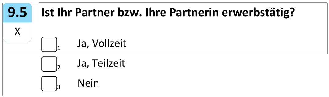 Ist Ihr Partner bzw. Ihre Partnerin erwerbstätig?