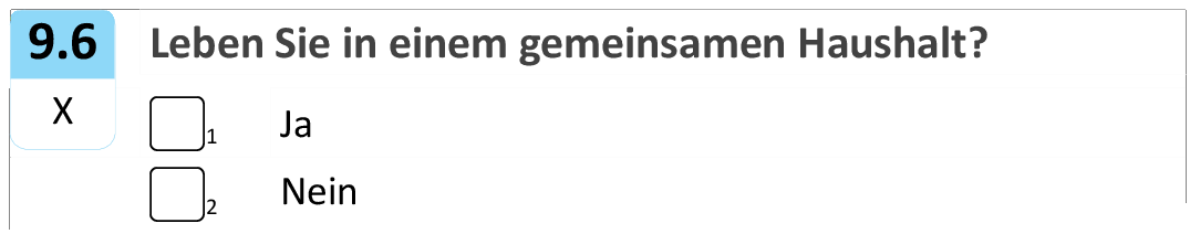 Leben Sie in einem gemeinsamen Haushalt?