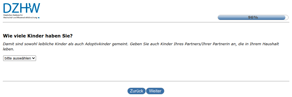 Wie viele Kinder haben Sie?