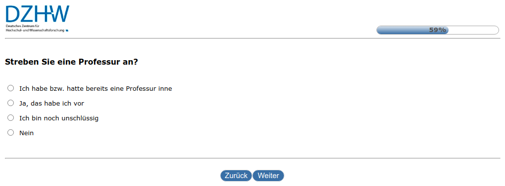 Streben Sie eine Professur an?
