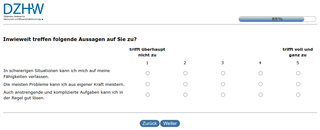 Inwieweit treffen folgende Aussagen auf Sie zu?