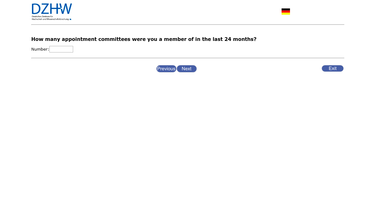 How many appointment committees were you a member of in the last 24 months?