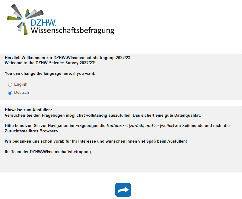 You can change the language here, if you want.