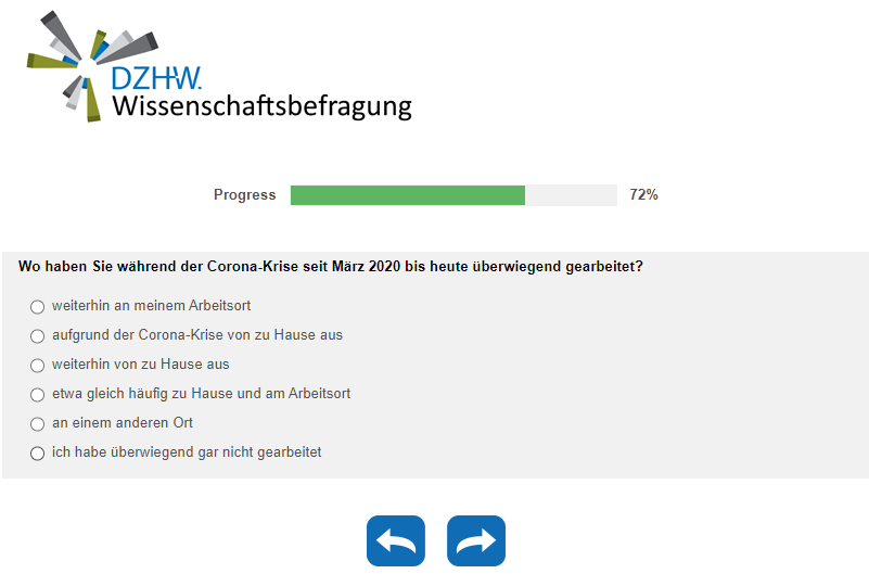 Wo haben Sie während der Corona-Krise seit März 2020 bis heute überwiegend gearbeitet?