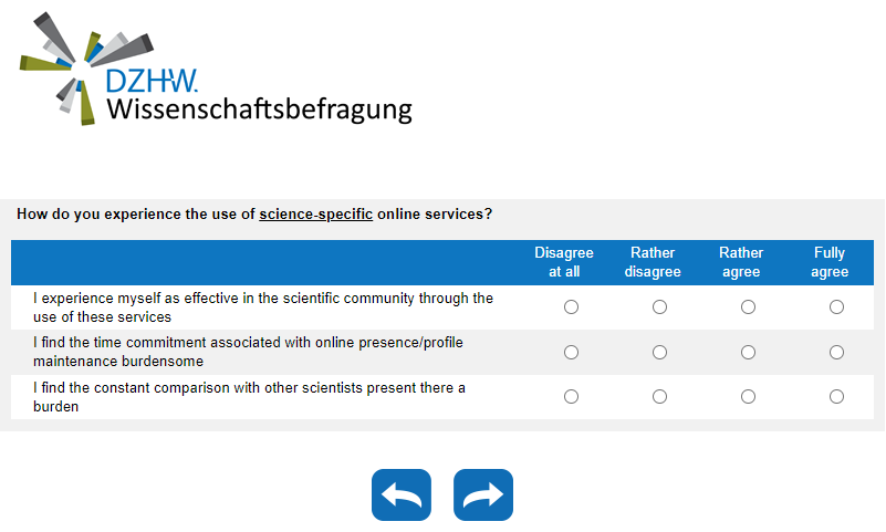 How do you experience the use of science-specific online services?