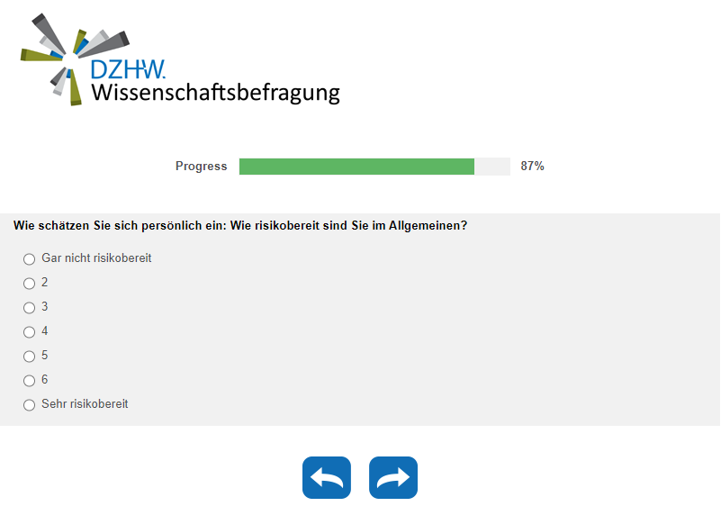 Wie schätzen Sie sich persönlich ein: Wie risikobereit sind Sie im Allgemeinen?