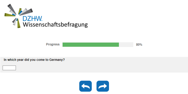 In which year did you come to Germany?