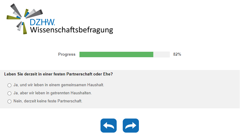 Leben Sie derzeit in einer festen Partnerschaft oder Ehe?
