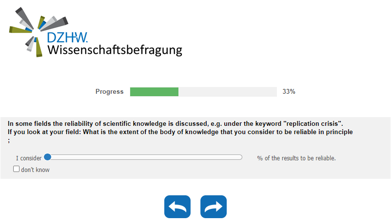 If you look at your field: What is the extent of the body of knowledge that you consider to be reliable in principle;