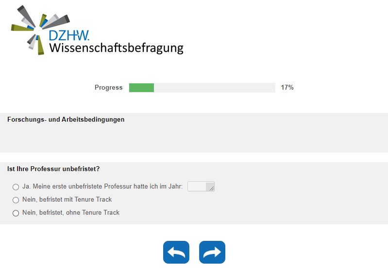 Ist Ihre Professur unbefristet?