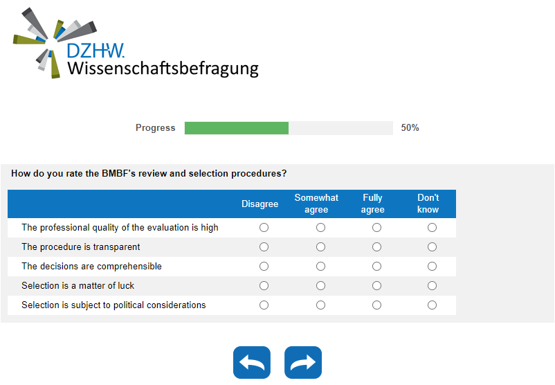 How do you rate the BMBF's review and selection procedures?