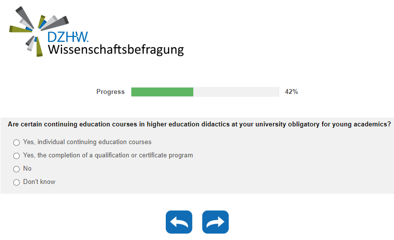 Are certain continuing education courses in higher education didactics at your university obligatory for young academics?
