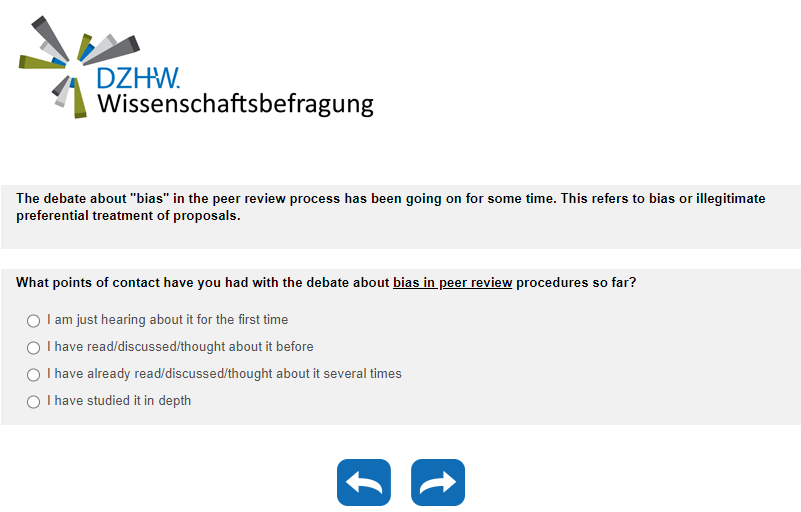 What points of contact have you had with the debate about bias in peer review procedures so far?