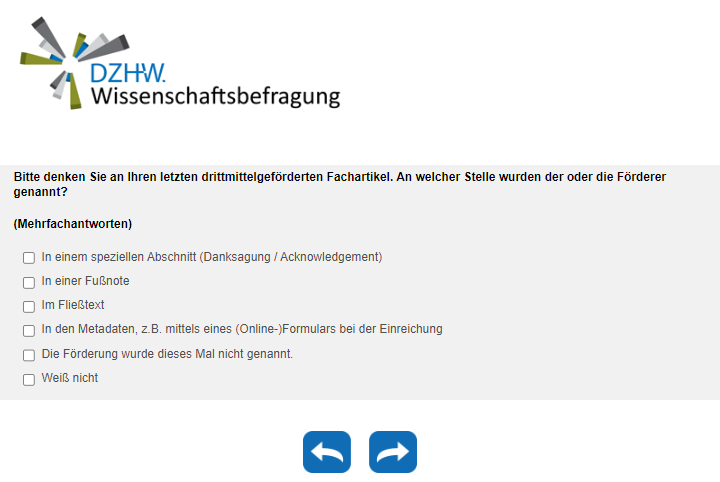 An welcher Stelle wurden der oder die Förderer genannt?